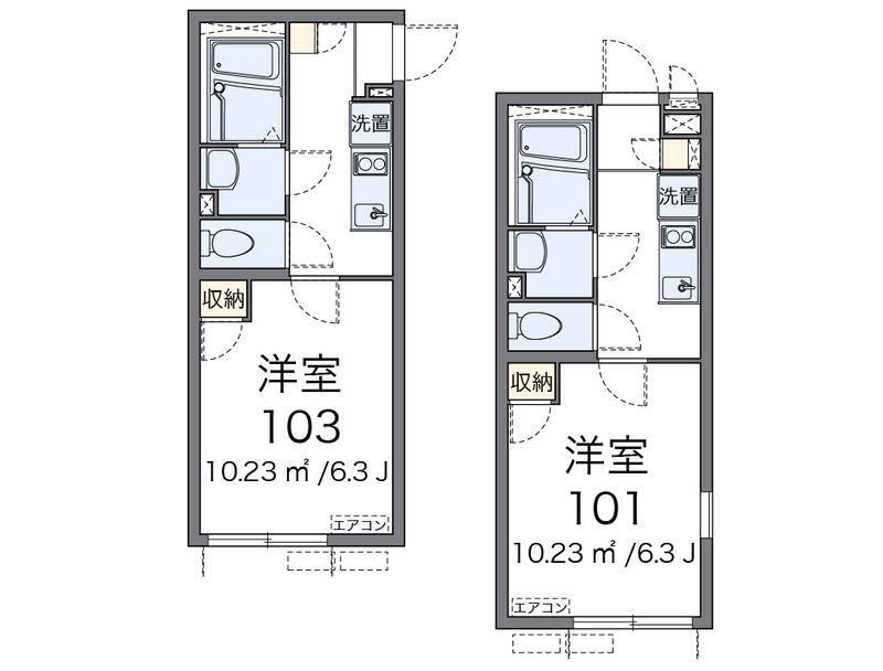 クレイノ新町西 間取図