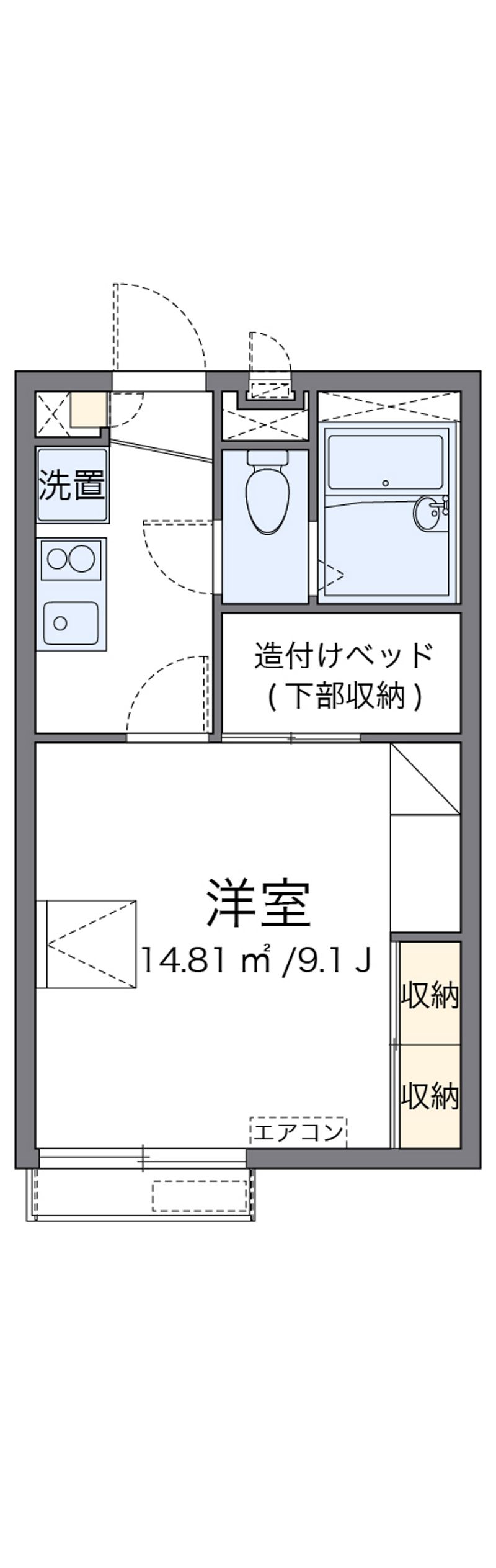レオパレス幸 間取図