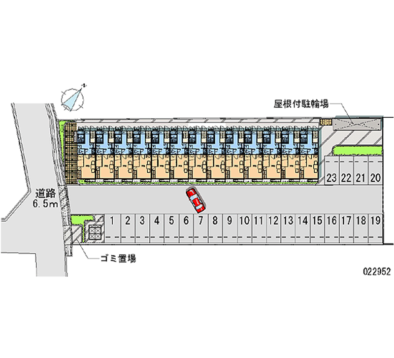 22952 bãi đậu xe hàng tháng