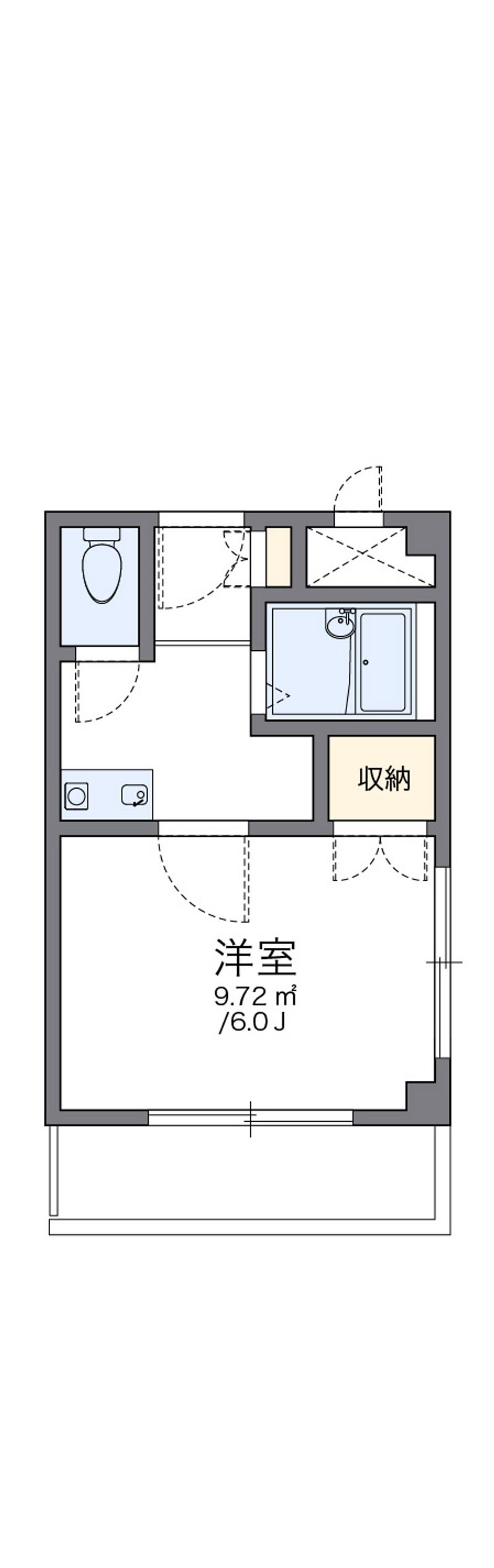 レオパレス花つるみⅡ 間取図
