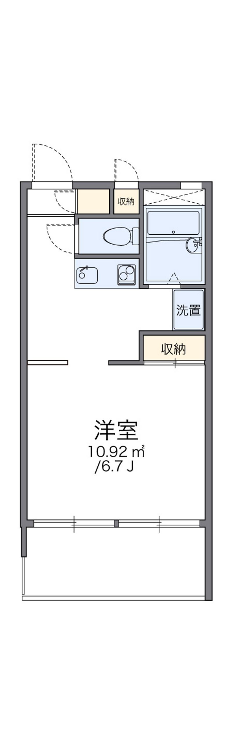レオパレス田園 間取図