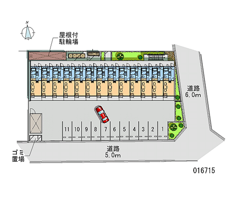 16715 Monthly parking lot