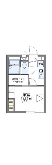 レオパレスモンピーヌ 間取り図