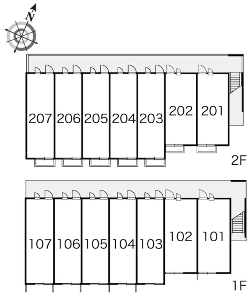 レオパレスカサブランカ 間取配置図