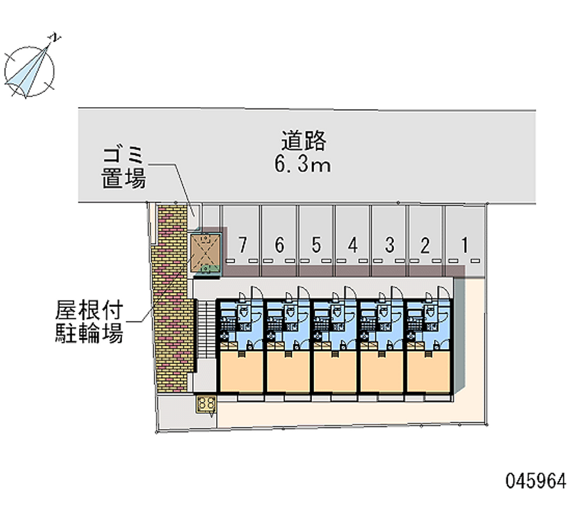 レオパレスシルトクルーテ 月極駐車場