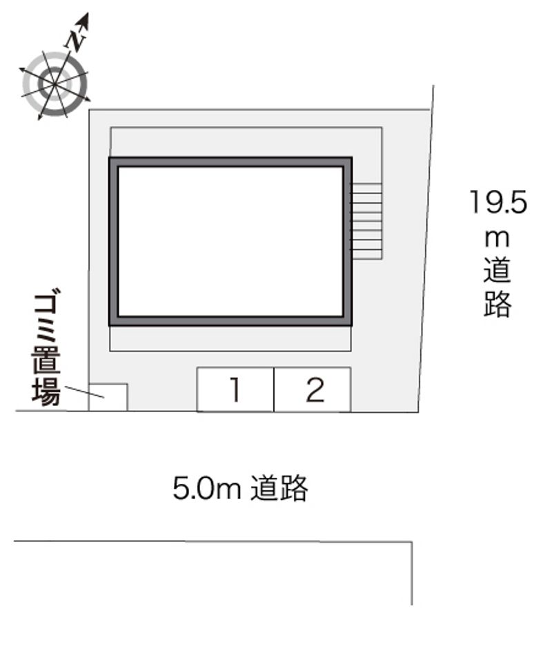 レオパレス新金岡 配置図