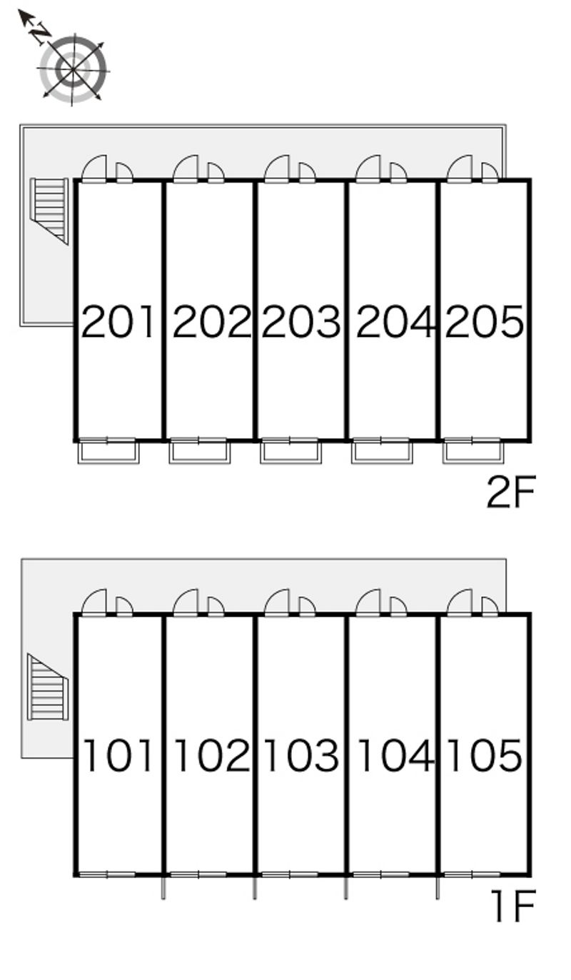 レオパレスエンボーダ 間取配置図
