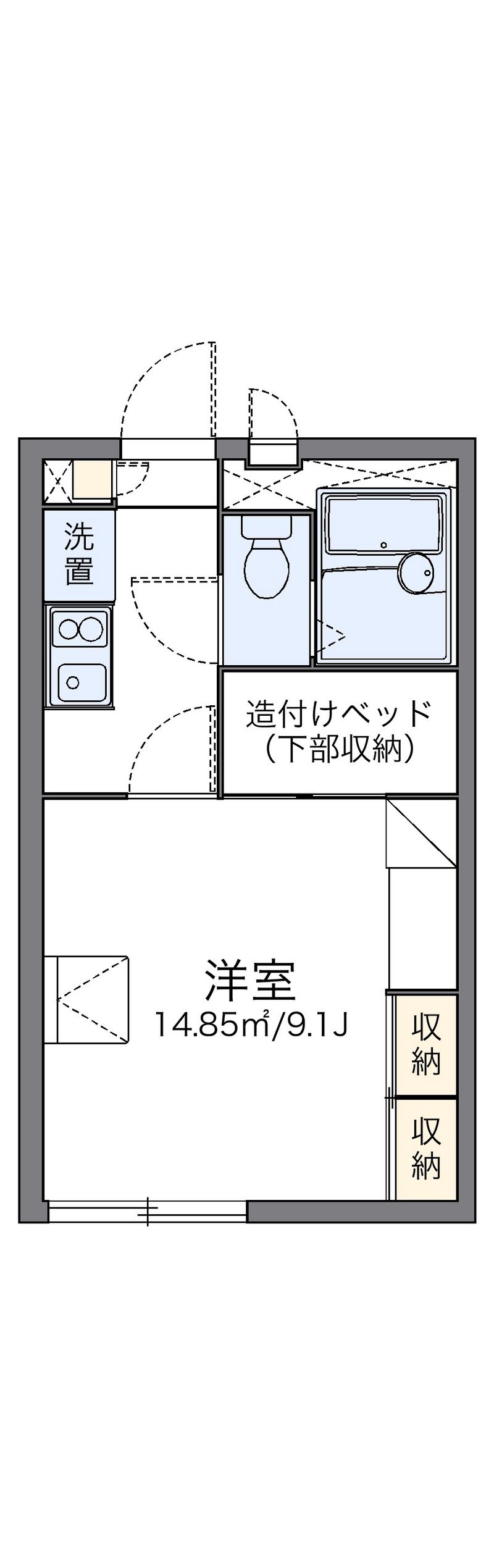 レオパレスアンジェヴィラージュ 間取図