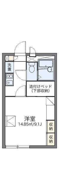 レオパレスアンジェヴィラージュ 間取り図