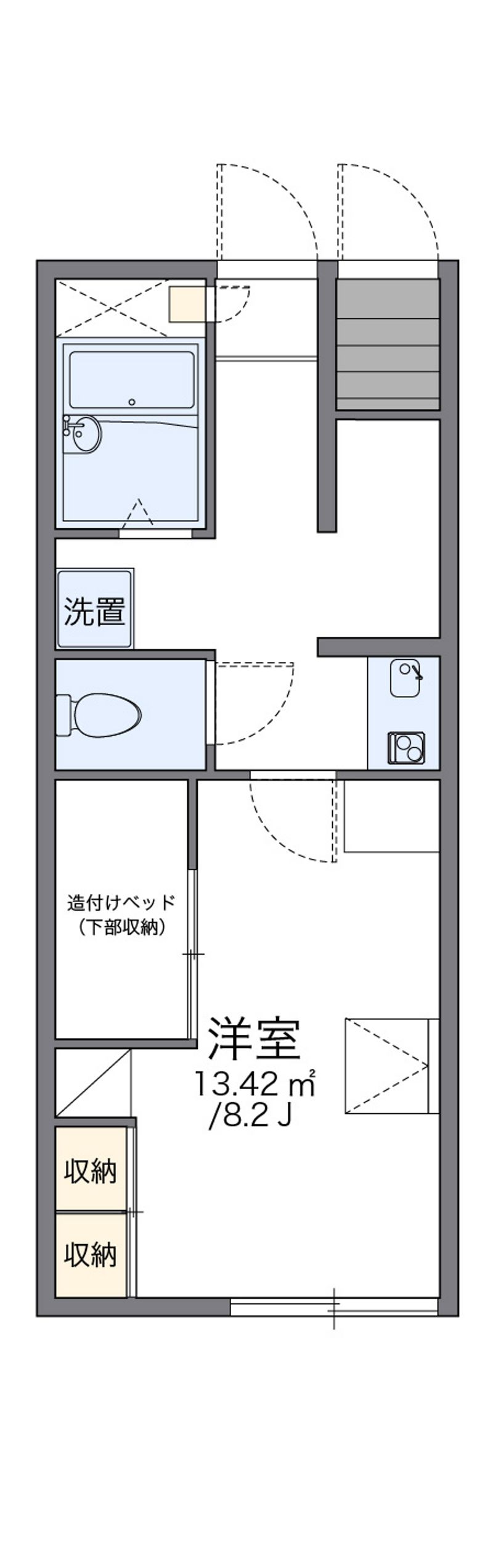 レオパレスサニープレイス 間取図
