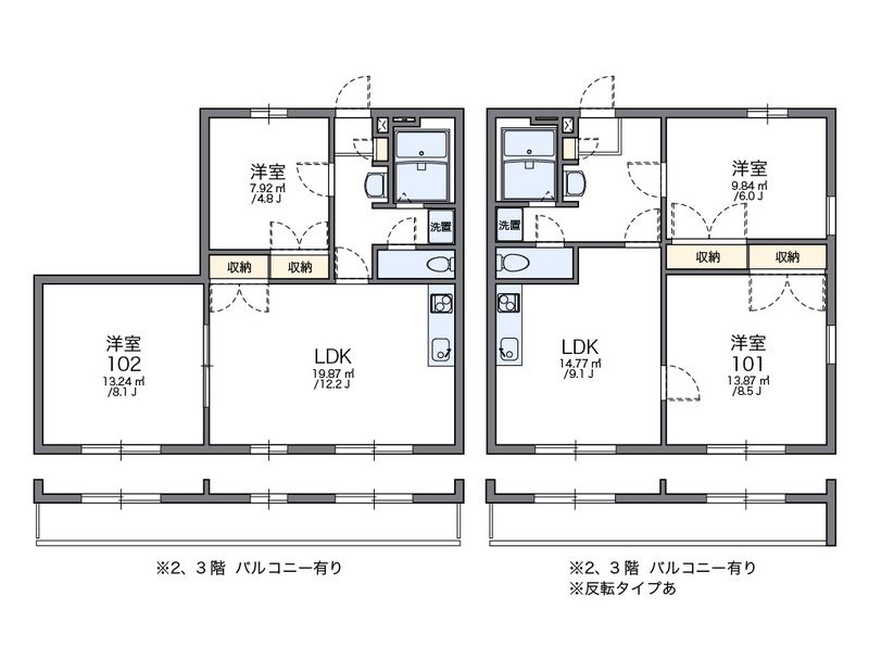 レオパレスＧＲＥＥＮ・ＶＩＥＷ 間取図