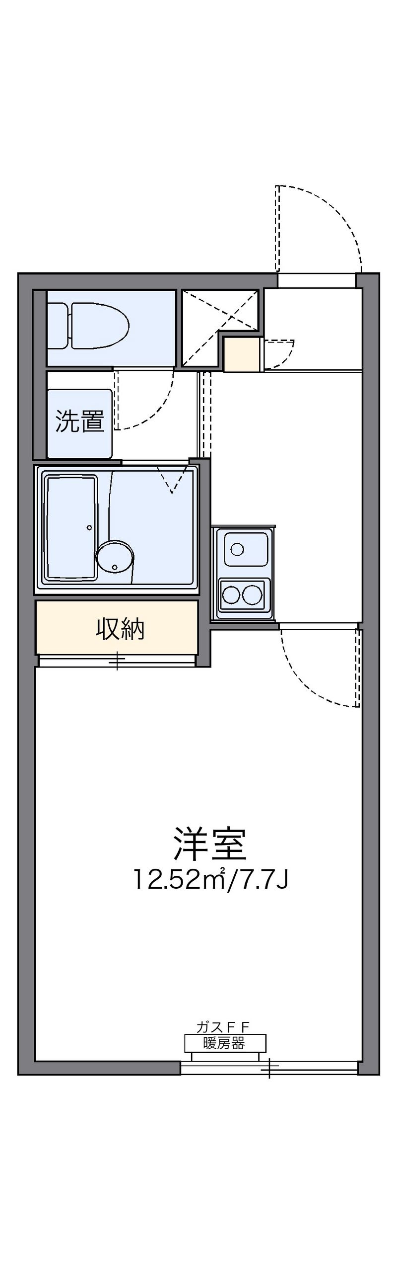レオパレスホリゾント 間取図