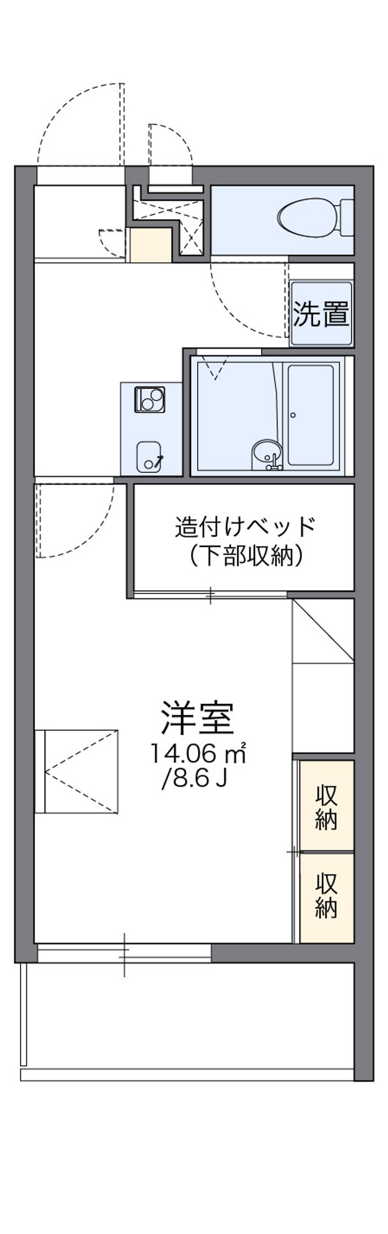 レオパレスＲｉｏ　ムコガワ 間取図