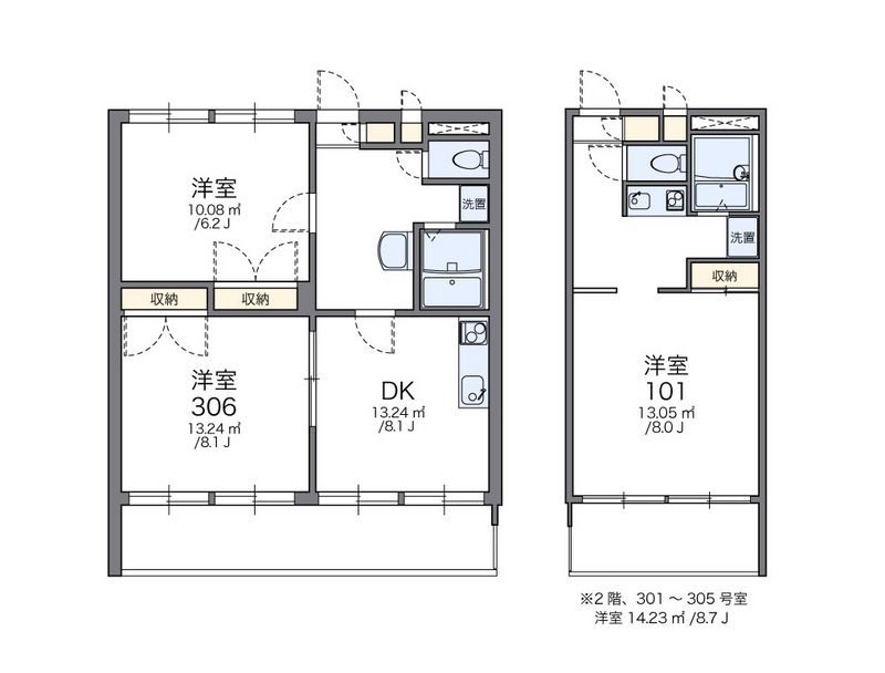 レオパレスカサグランデ 間取図