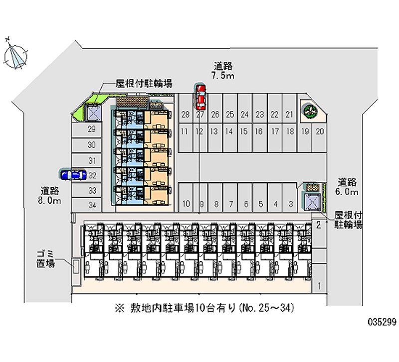 35299 Monthly parking lot