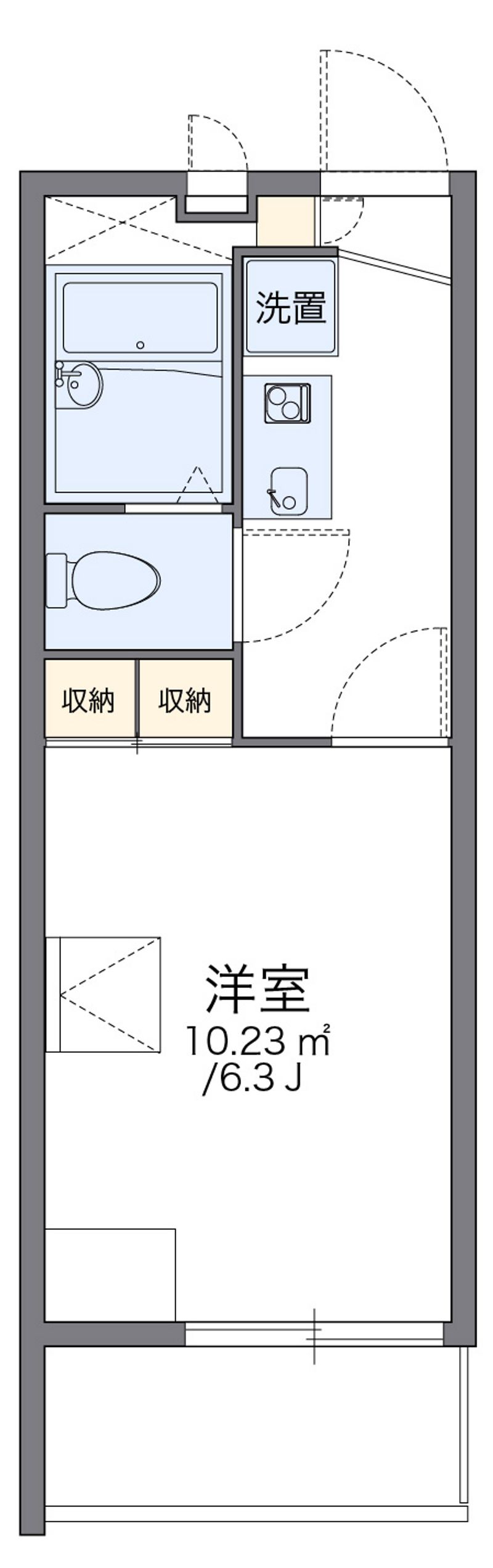 レオパレスクレセント 間取図