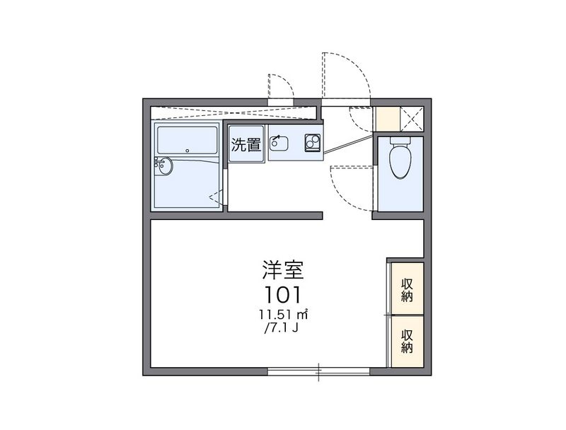 レオパレスリトルマウンティン 間取図