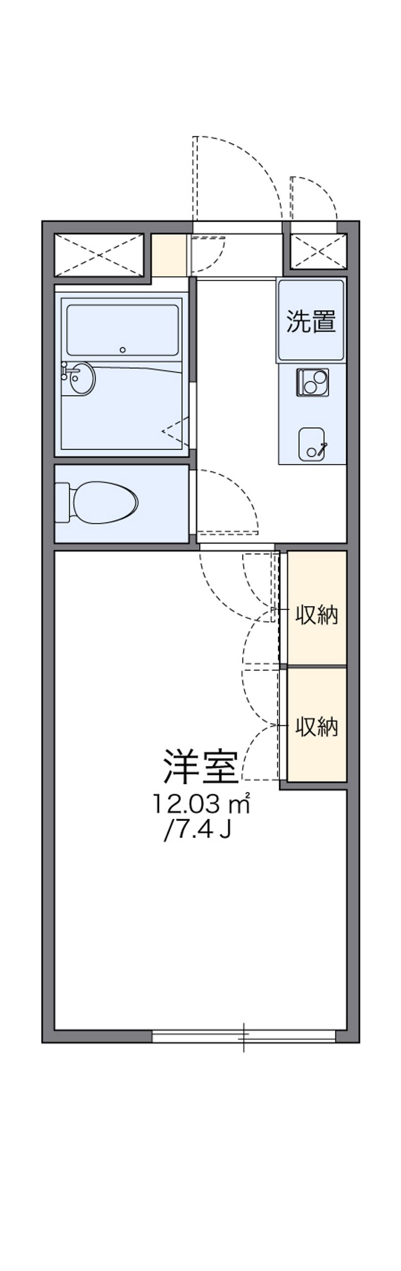 レオパレスメゾン・クレール 間取図