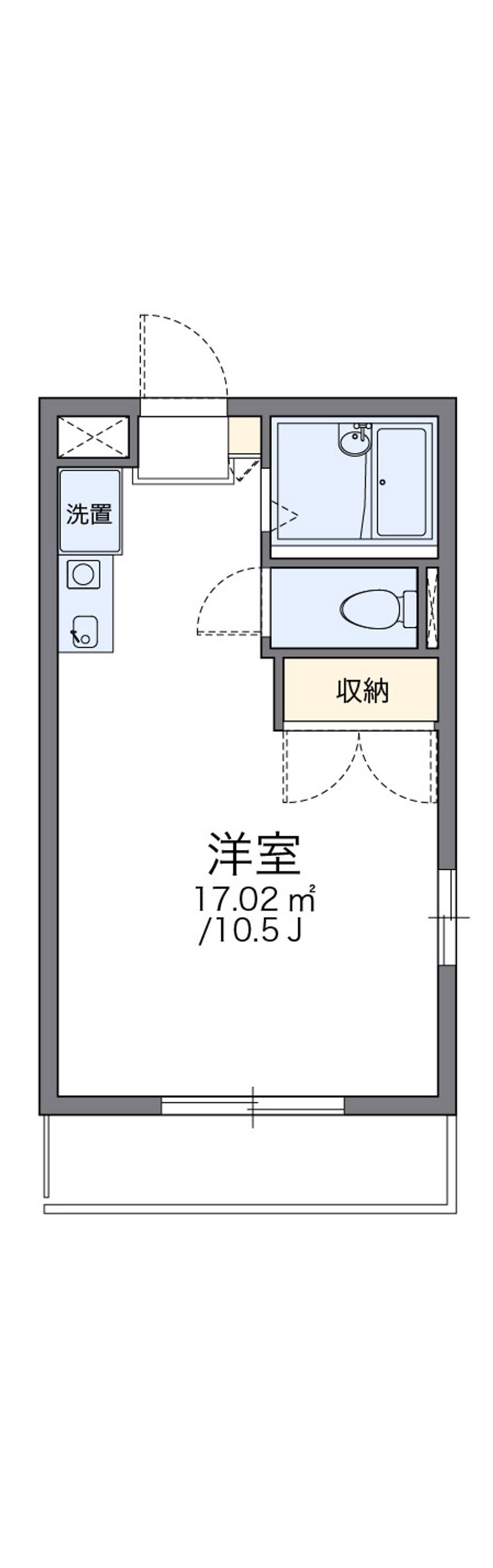 レオパレスウイング近藤 間取図