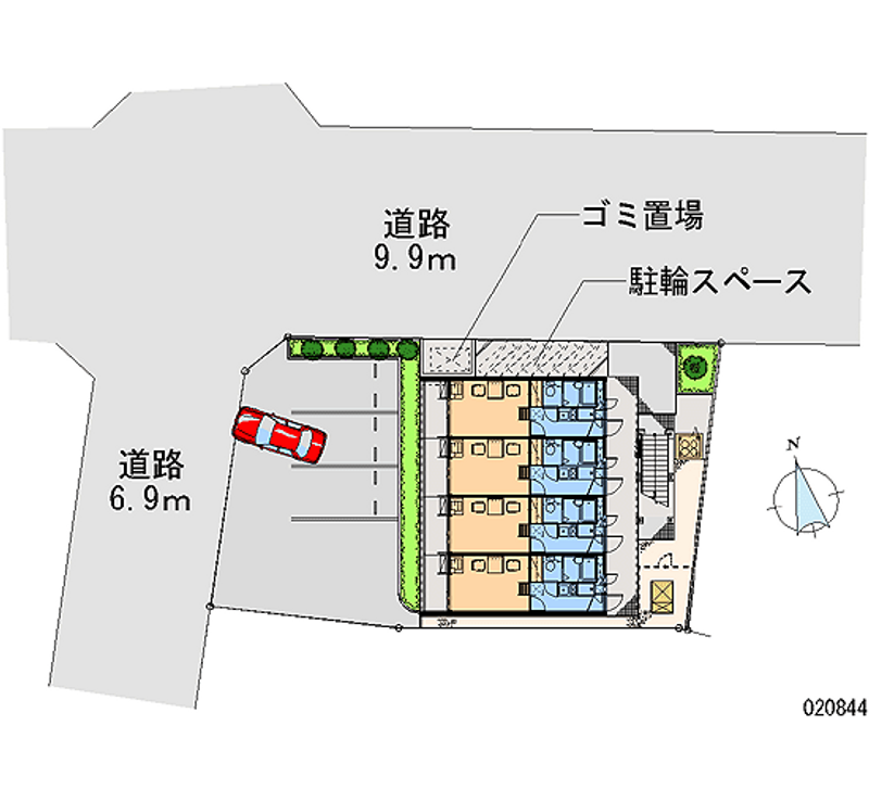 レオパレス富士グランデ 区画図