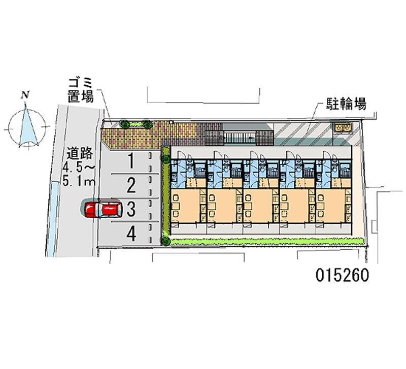 レオパレスサニーコート 月極駐車場