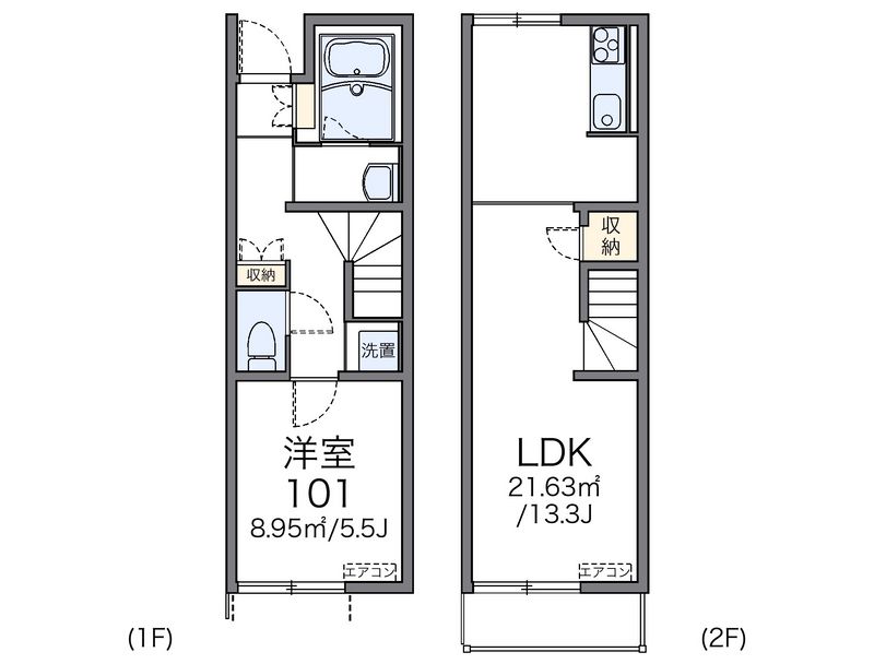 レオネクストクローナＢ 間取図
