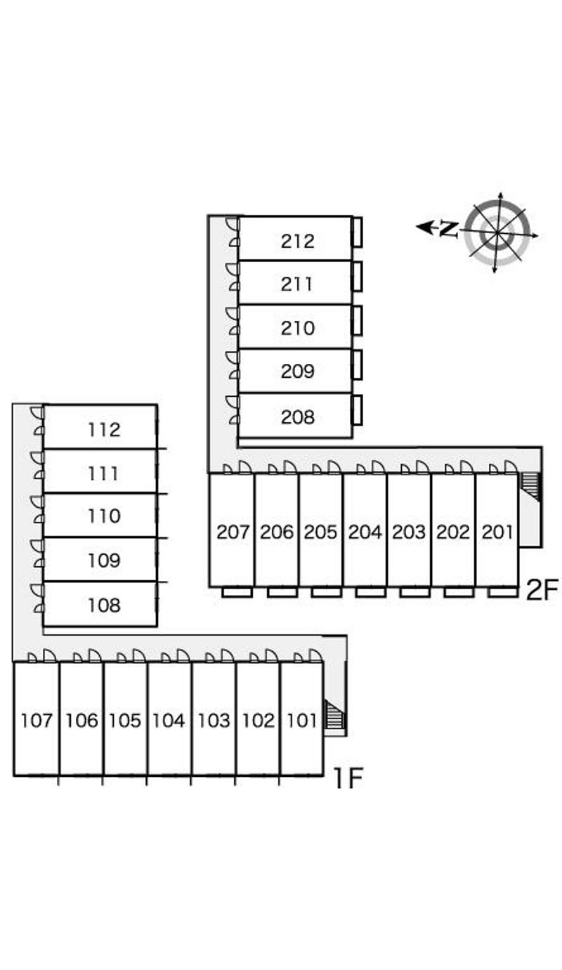 レオパレスＮオオエ 間取配置図
