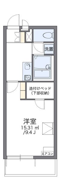 レオパレスロワジール 間取り図