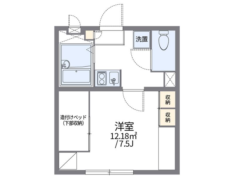 レオパレス城北 間取図