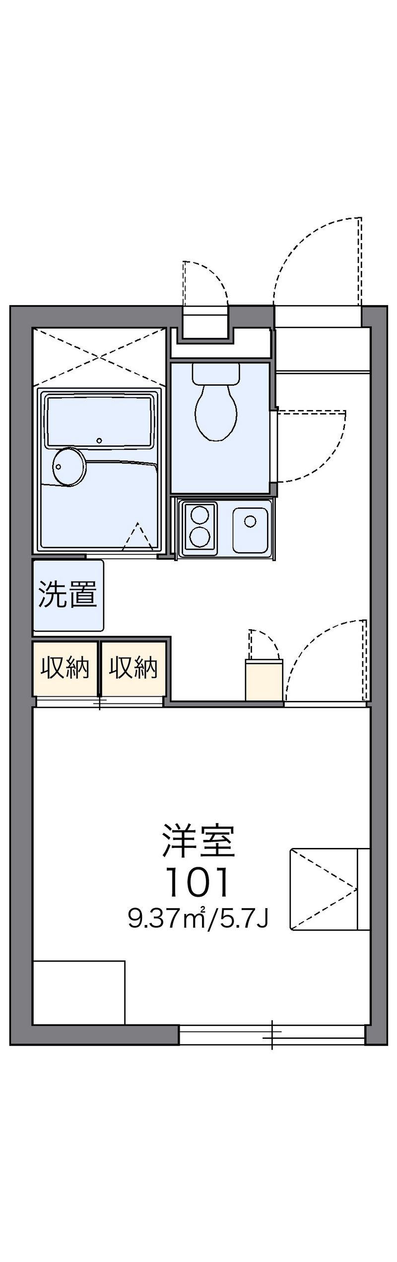 レオパレス恋 間取図