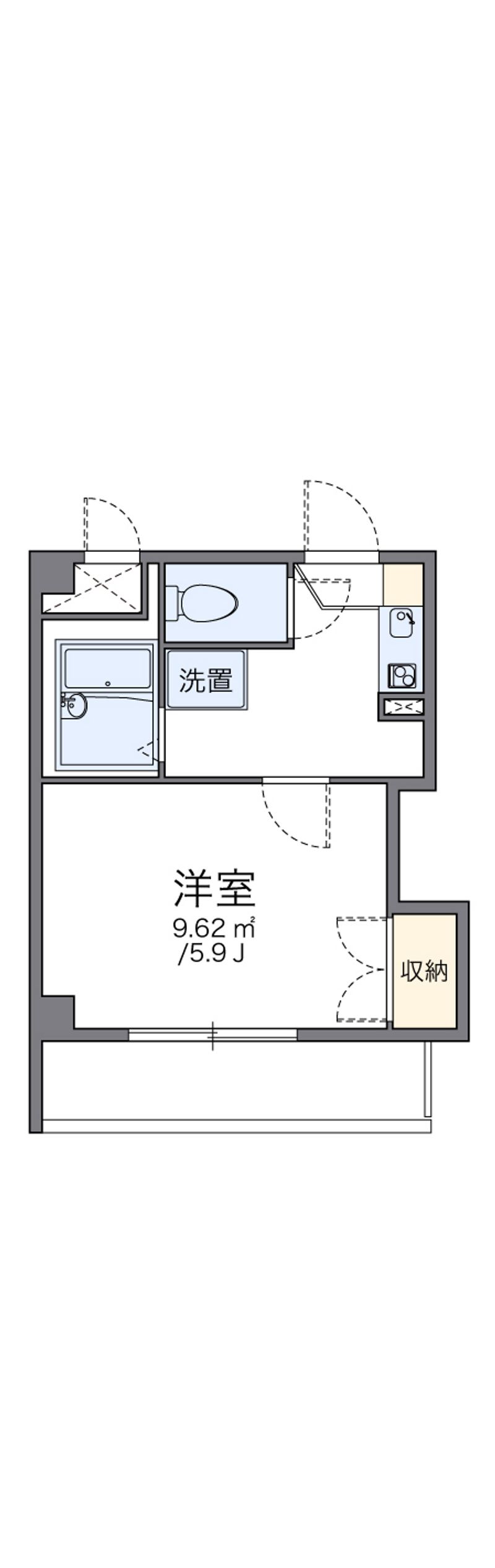 レオパレス楠 間取図