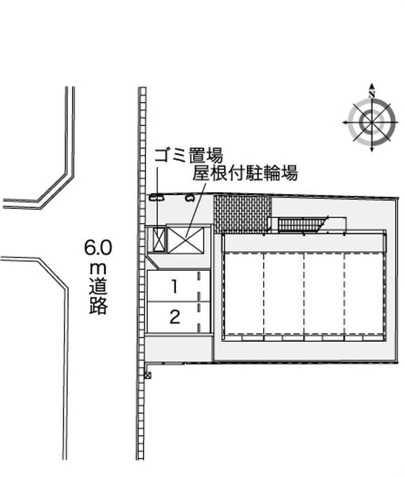 レオパレスＩ　Ｋ　Ｉ　２ 配置図