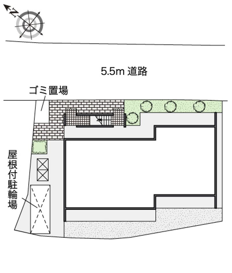 レオパレス松尾公園前 配置図