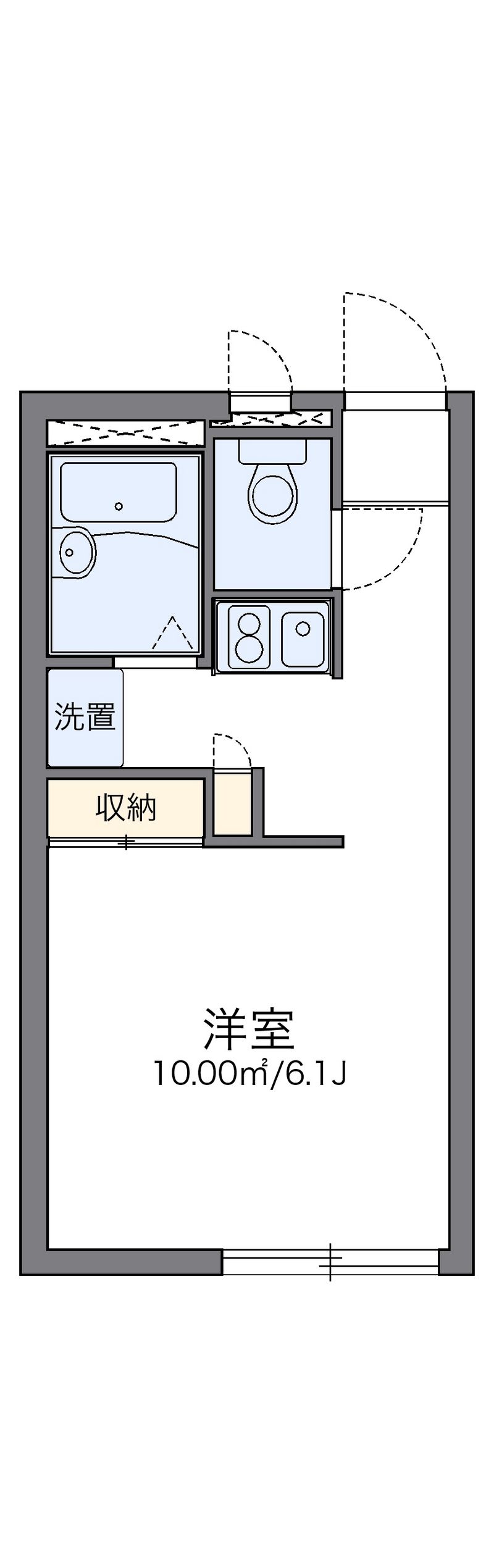 レオパレスサンハイムＡ 間取図