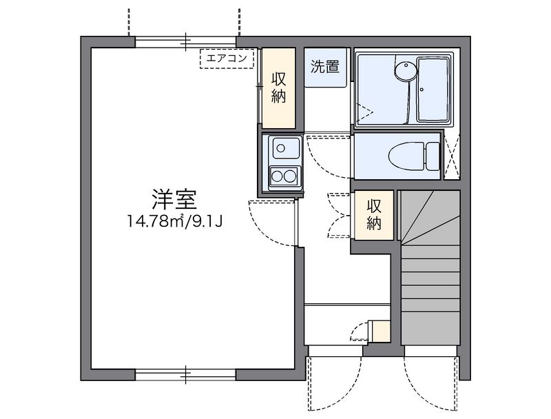 レオネクストピュアよびつぎⅡ 間取図