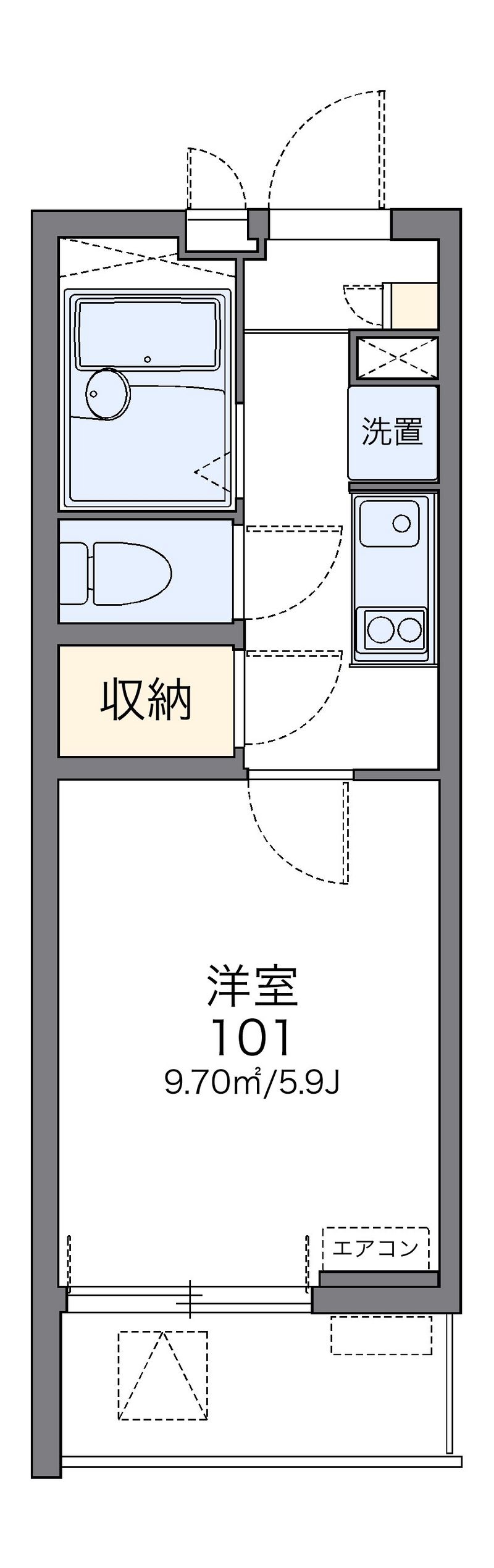 レオネクスト福生 間取図