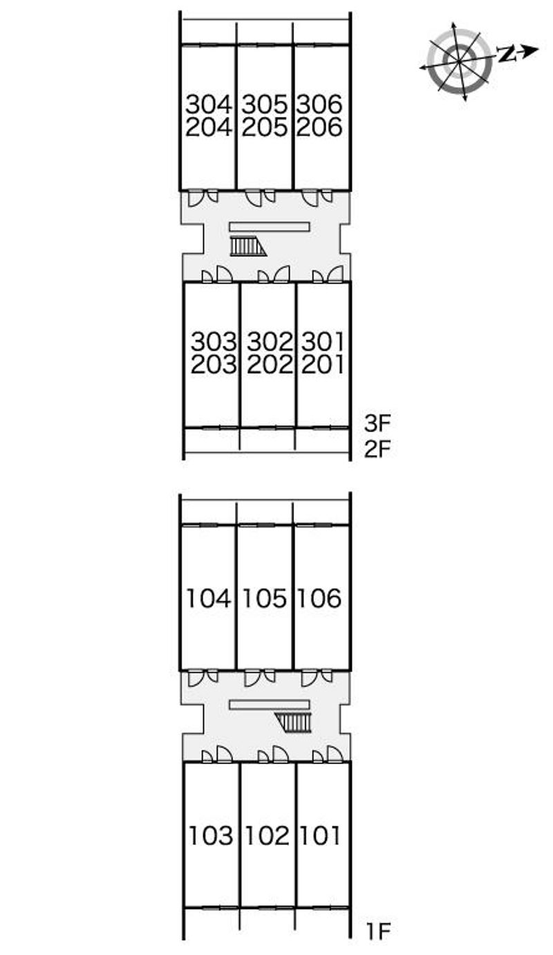 レオパレスＫＡＮＯＫＯⅡ 間取り配置図