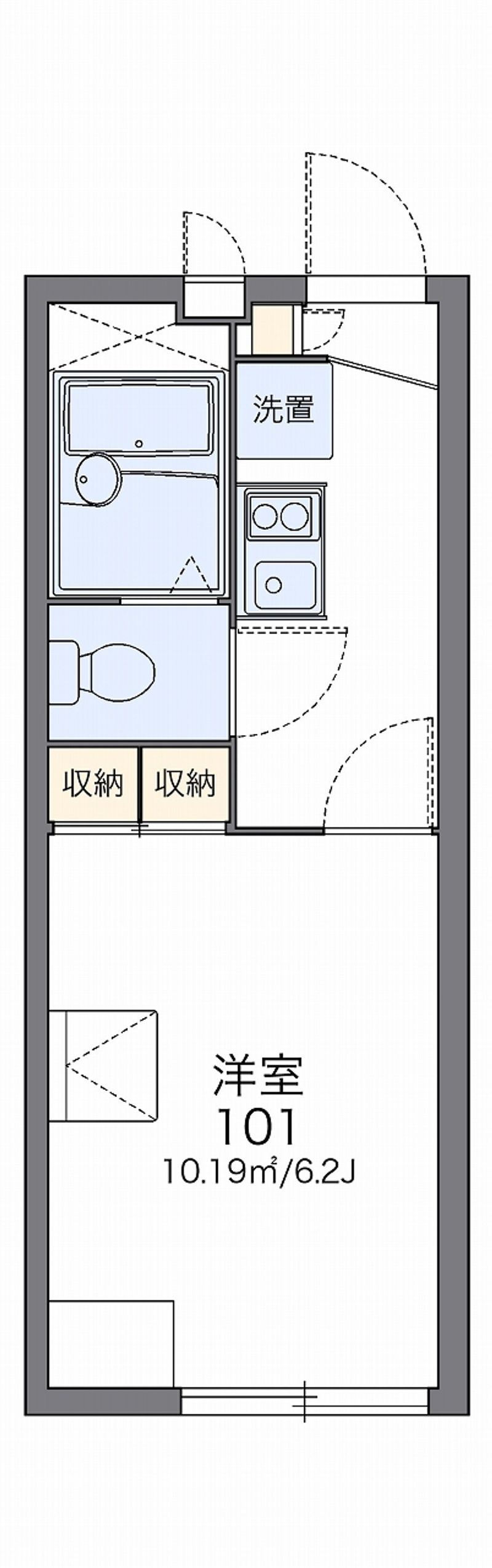 レオパレスキャッスル　Ｙ　Ｔ 間取図