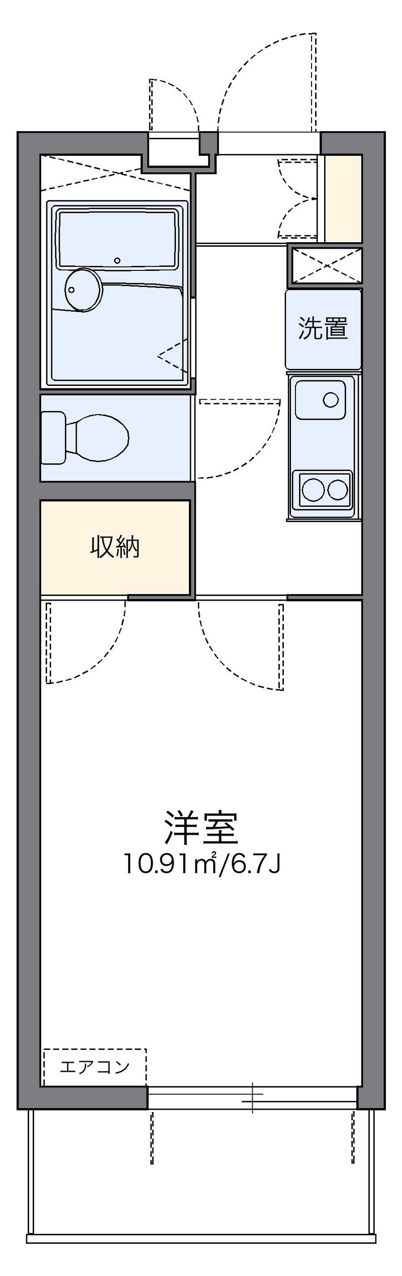 レオパレス大幸 間取図