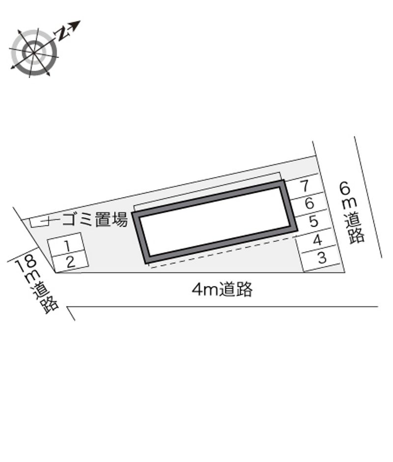 レオパレス千紗麻 駐車場