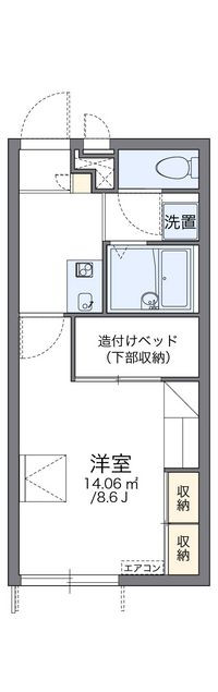 レオパレスプレミール 間取り図