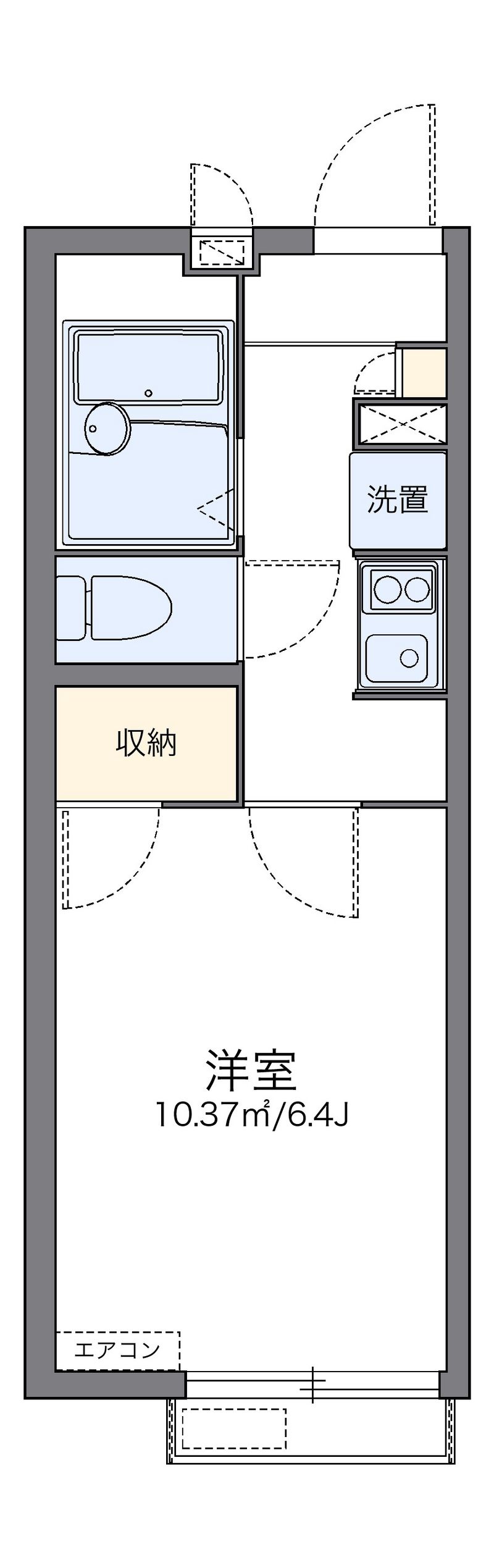 レオパレスエスト桃山台 間取図