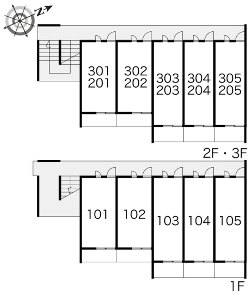 レオパレスＰＯＬＥＳＴＡＲⅡ 間取配置図