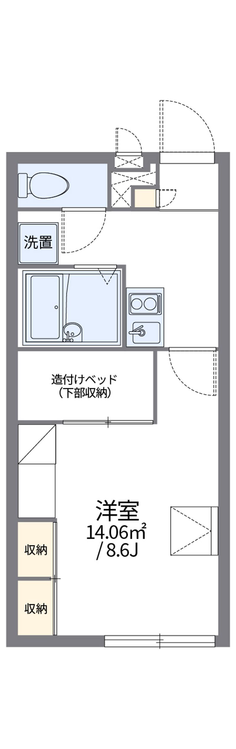 レオパレス千尋 間取図