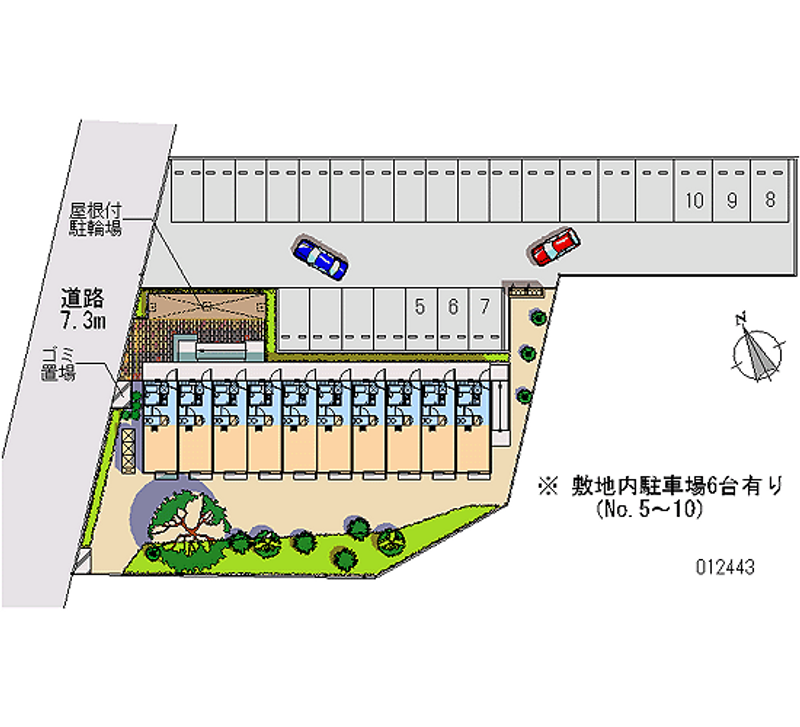 レオパレスシャンポール武蔵野 月極駐車場