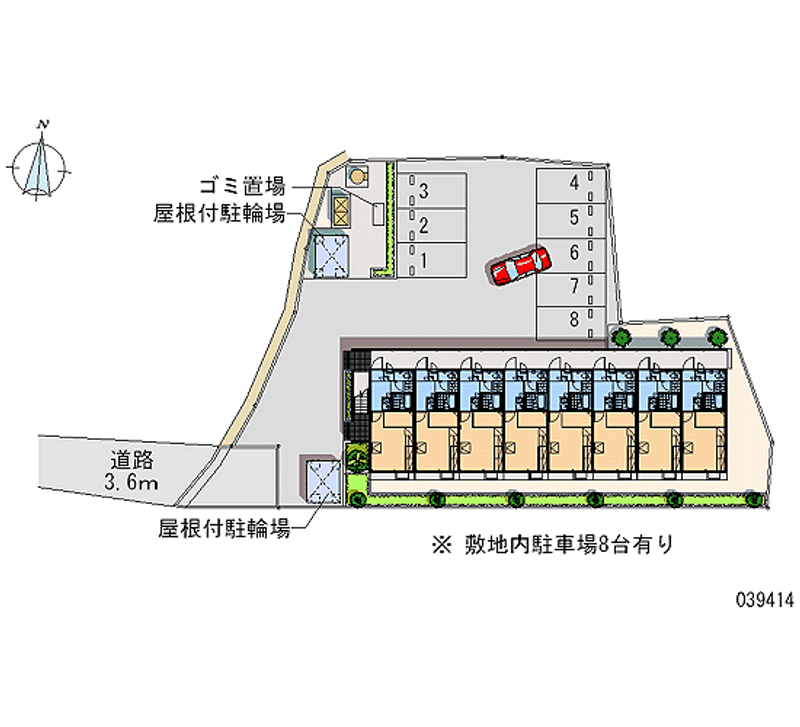 レオパレスパーチェ 月極駐車場