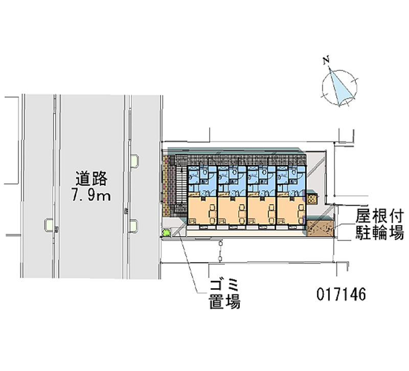 レオパレスルーエ 区画図