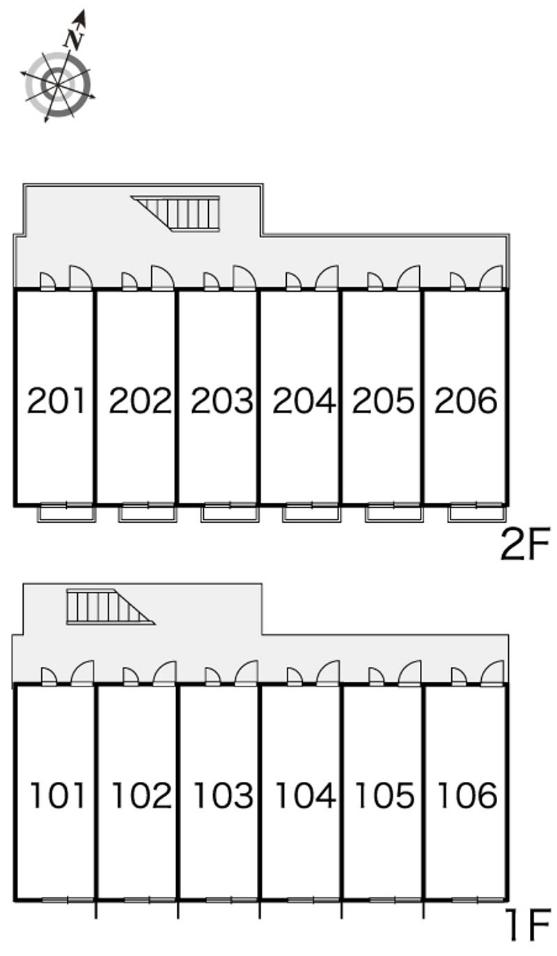 レオパレスリバーストーンＹＮ 間取り配置図