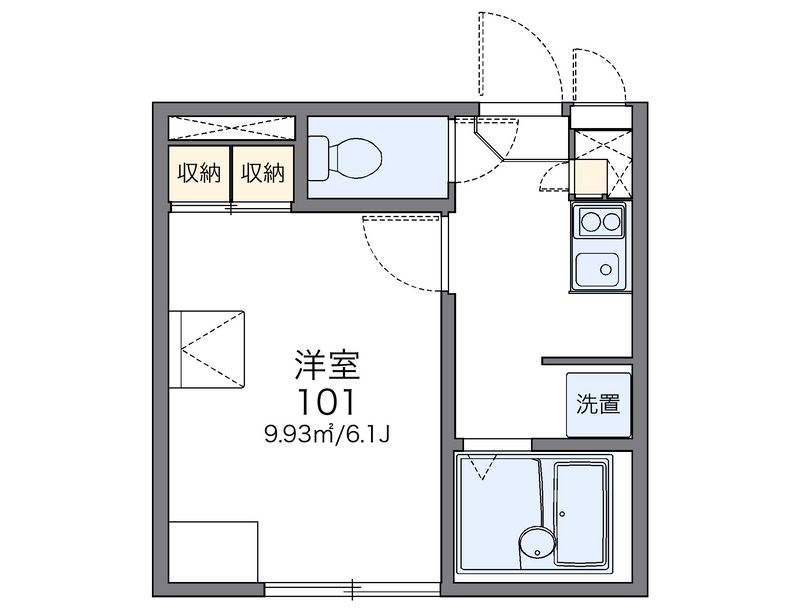 レオパレスイル　リズィエール 間取図