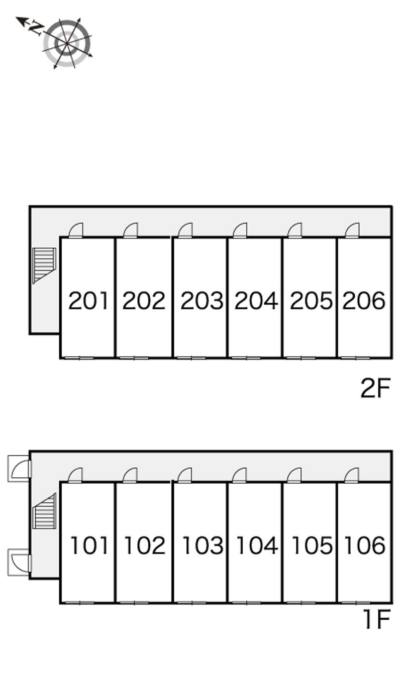 レオパレスコンフォール 間取配置図